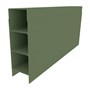 Aluminium Plinth Mist Green 150x50x2350mm