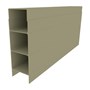 Aluminium Plinth Moss Vale Sand 150x50x2350mm