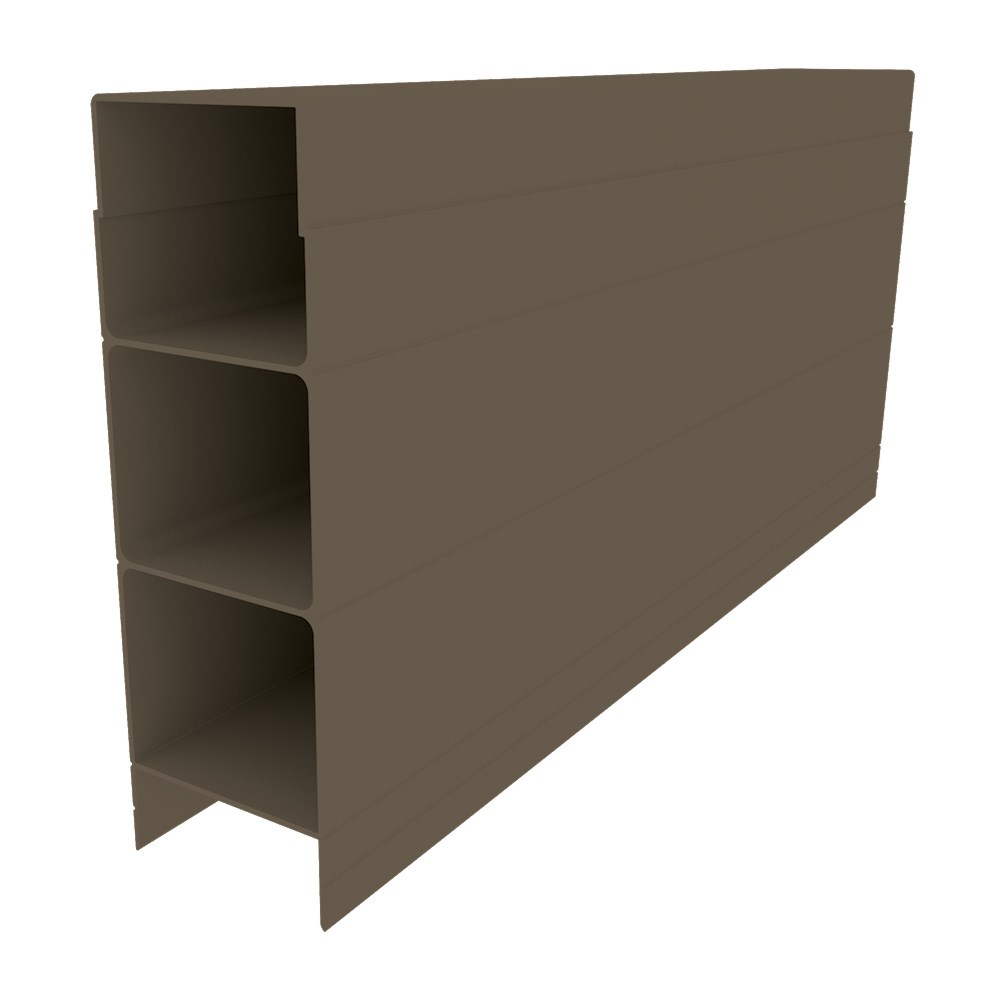 Aluminium Plinth Banyan Brown 150x50x3120mm