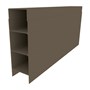 Aluminium Plinth Banyan Brown 150x50x3120mm
