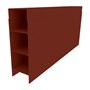 Aluminium Plinth Heritage Red 150x50x3120mm