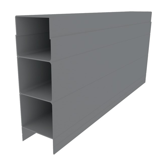 Aluminium Plinth Overcast 150x50x3120mm