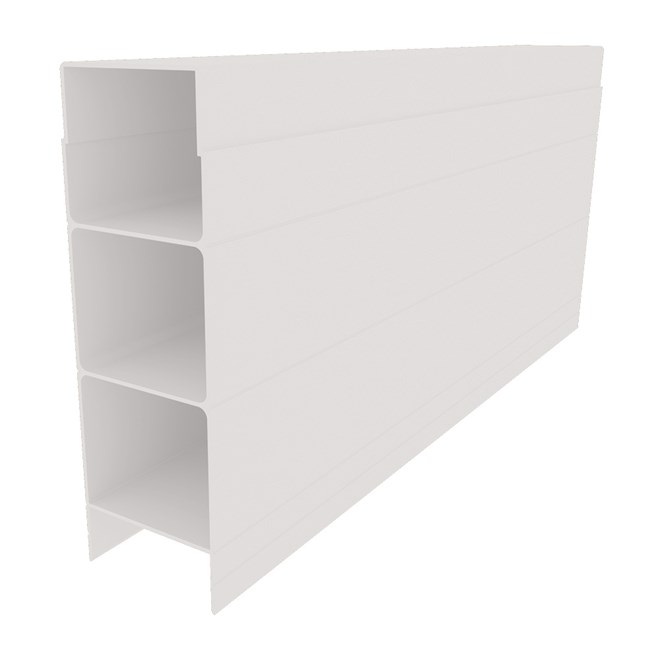 Aluminium Plinth Off White 150x50x3120mm