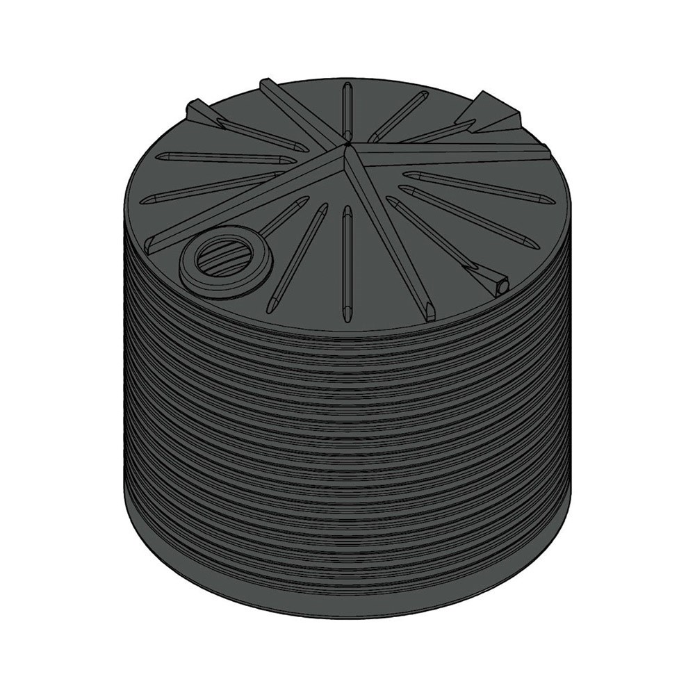 Round Poly Tank 13638L Black