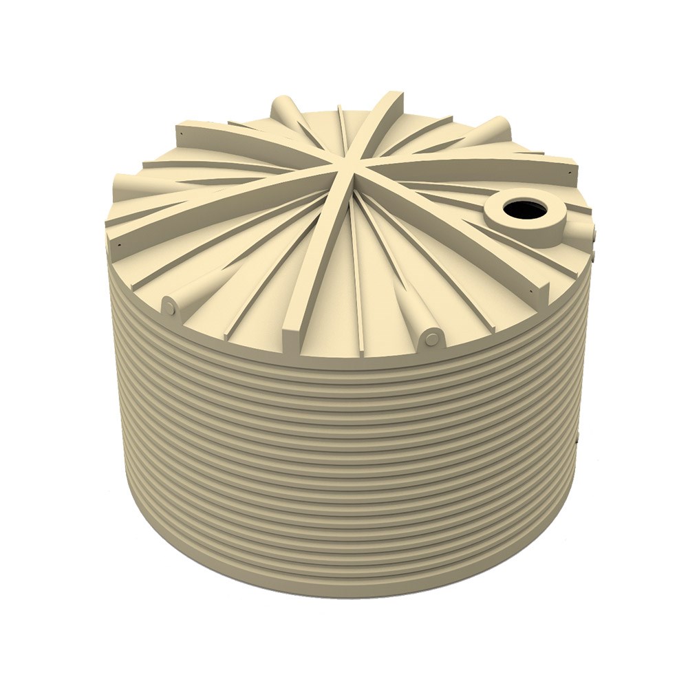 Round Poly Tank 31822L White