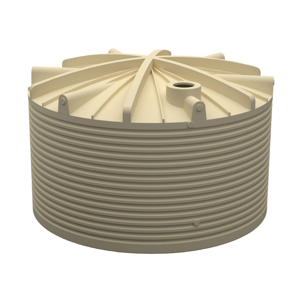 Round Poly Tank 40000L Charcoal