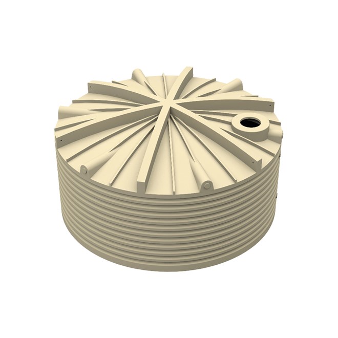 Squat Round Poly Tank 23639L Mist Green