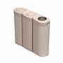 Modular Slimline Corrguated Poly Water Tank 1140L Gun Metal Grey
