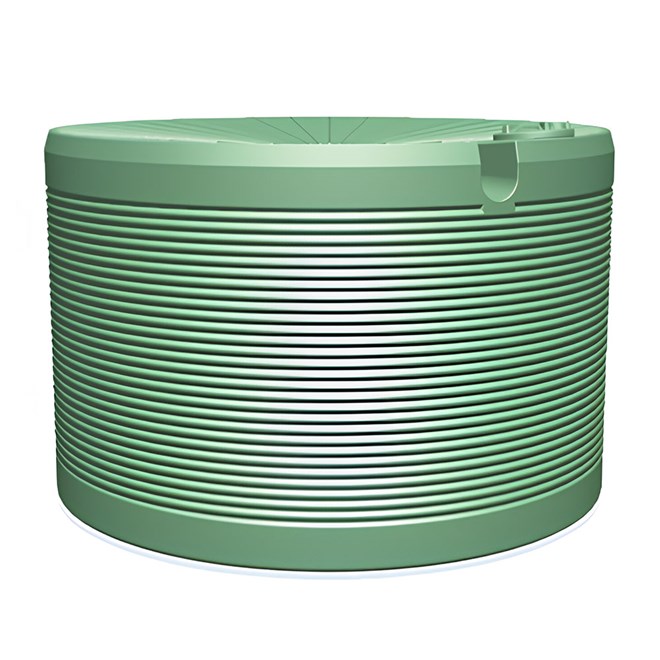 Corrugated Round Poly Water Tank 40950L Granite