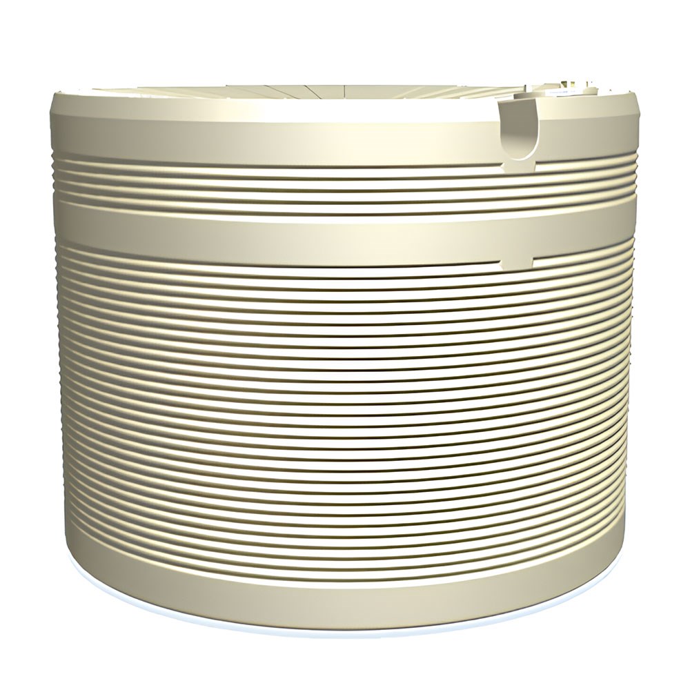 Corrugated Round Poly Water Tank 50050L Beige
