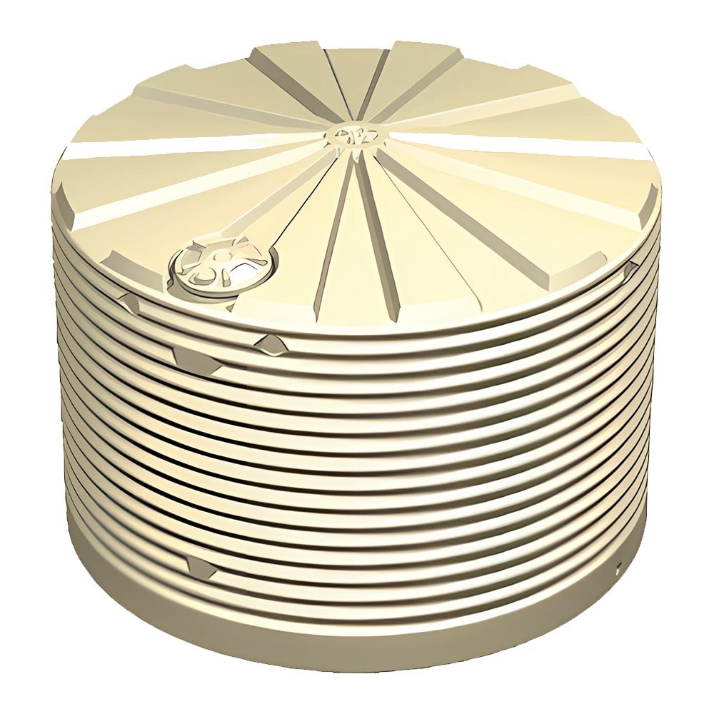 Corrugated Squat Poly Water Tank 22500L Mist Green