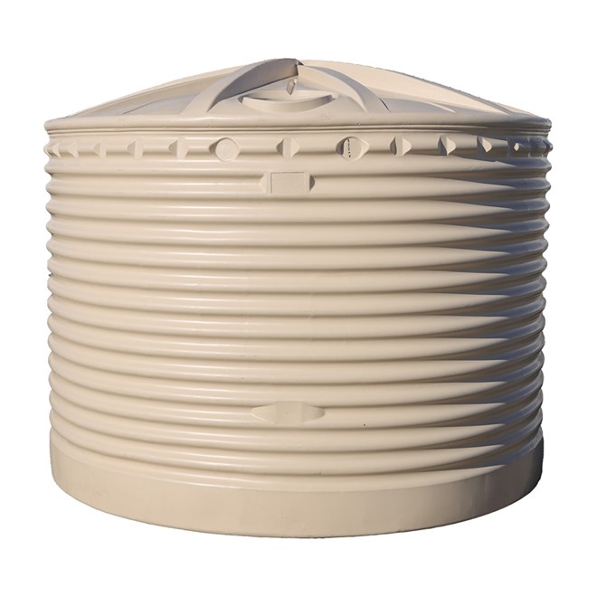 Corrugated Self Supporting Lid Round Water Tank 22500L Birch