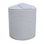 Corrugated Tall Round Water Tank 4500L Black