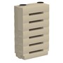 Slimline Razor Stubby Water Tank 1000L Off White