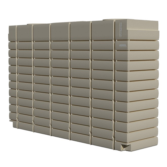 ThinTank Slimline Water Tank 4000L Granite