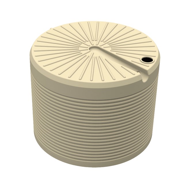 Round Poly Tank 50050L Armour Grey