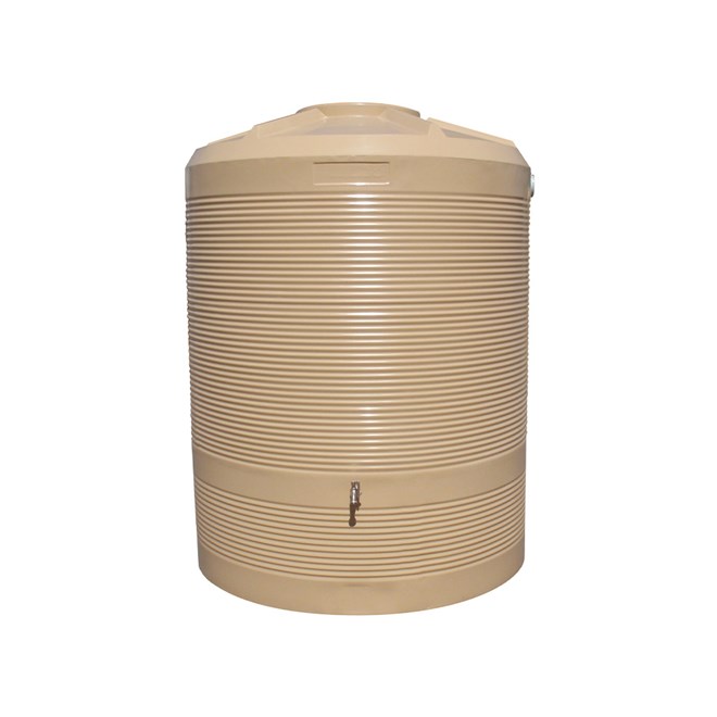 Round Poly Water Tank 2500L Slate Grey