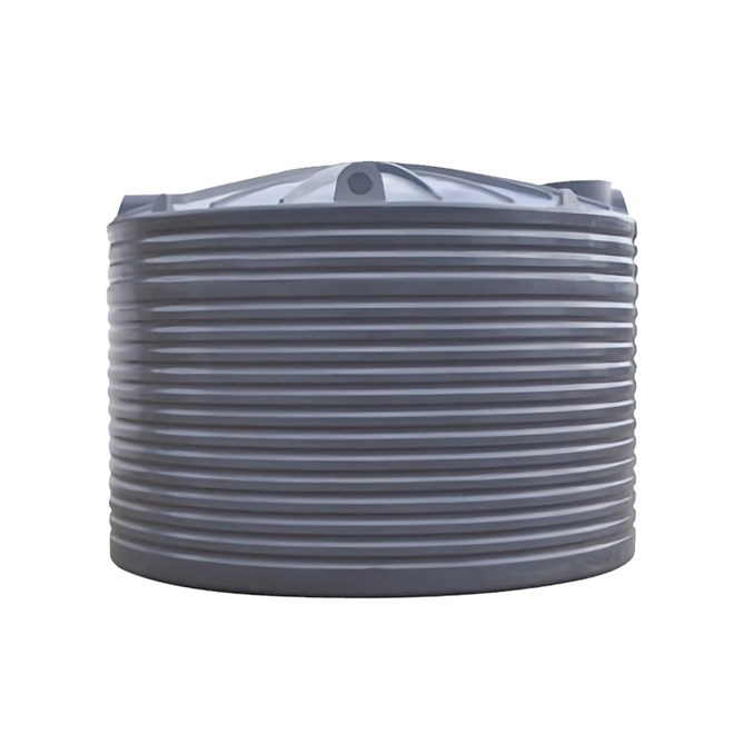 Round Poly Water Tank 27500L Lunar Grey