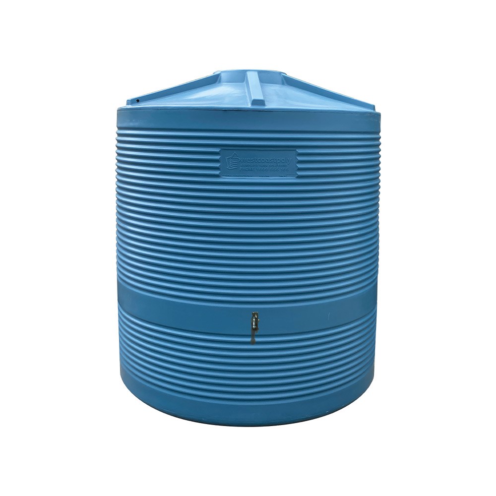 Round Poly Water Tank 3700L Driftwood