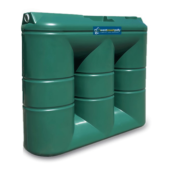 Slimline Poly Water Tank 3000L Caulfield Green