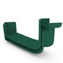 Quad Gutter Low Front 115 Internal Two Piece Cast Angle 90° Caulfield Green