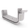 Quad Gutter Low Front 115 Internal Two Piece Cast Angle 90° Gull Grey