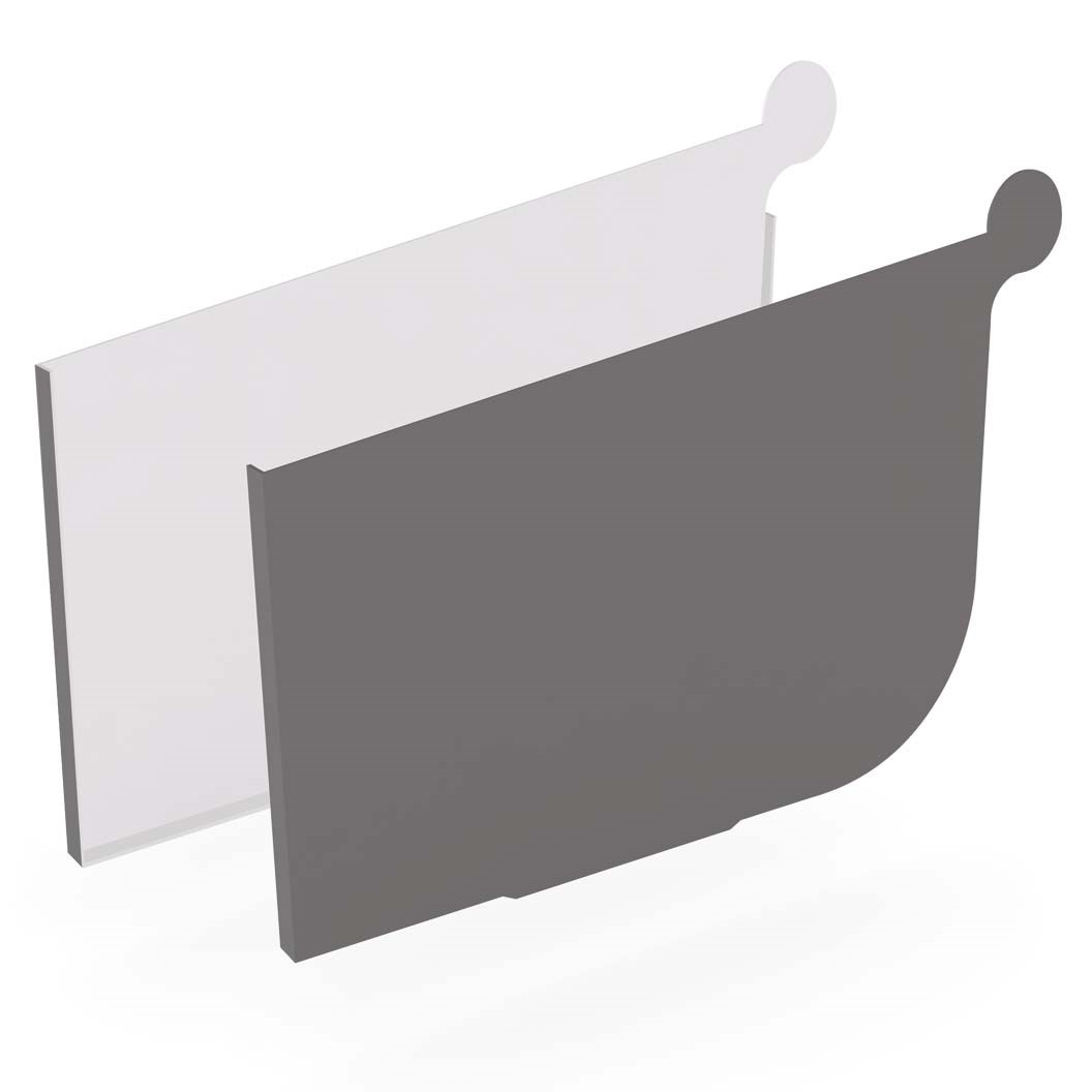 Quad Gutter Low Front 115 Stop End Pair Cobblestone