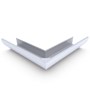 Quarter Round Gutter External Mitre Zinc/Aluminium