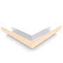 Quarter Round Gutter External Mitre Smooth Cream
