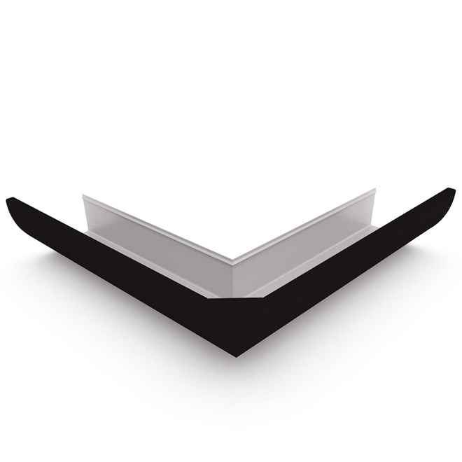 Quarter Round Gutter External Mitre Ebony