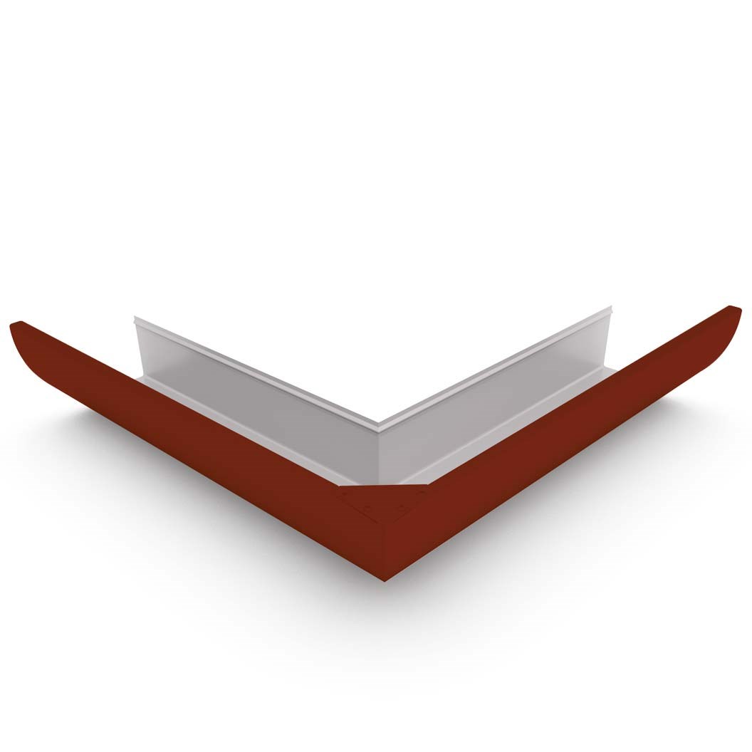 Quarter Round Gutter External Mitre Heritage Red