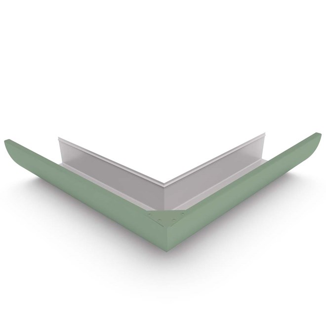 Quarter Round Gutter External Mitre Mist Green
