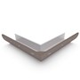 Quarter Round Gutter External Mitre Slotted Banyan Brown