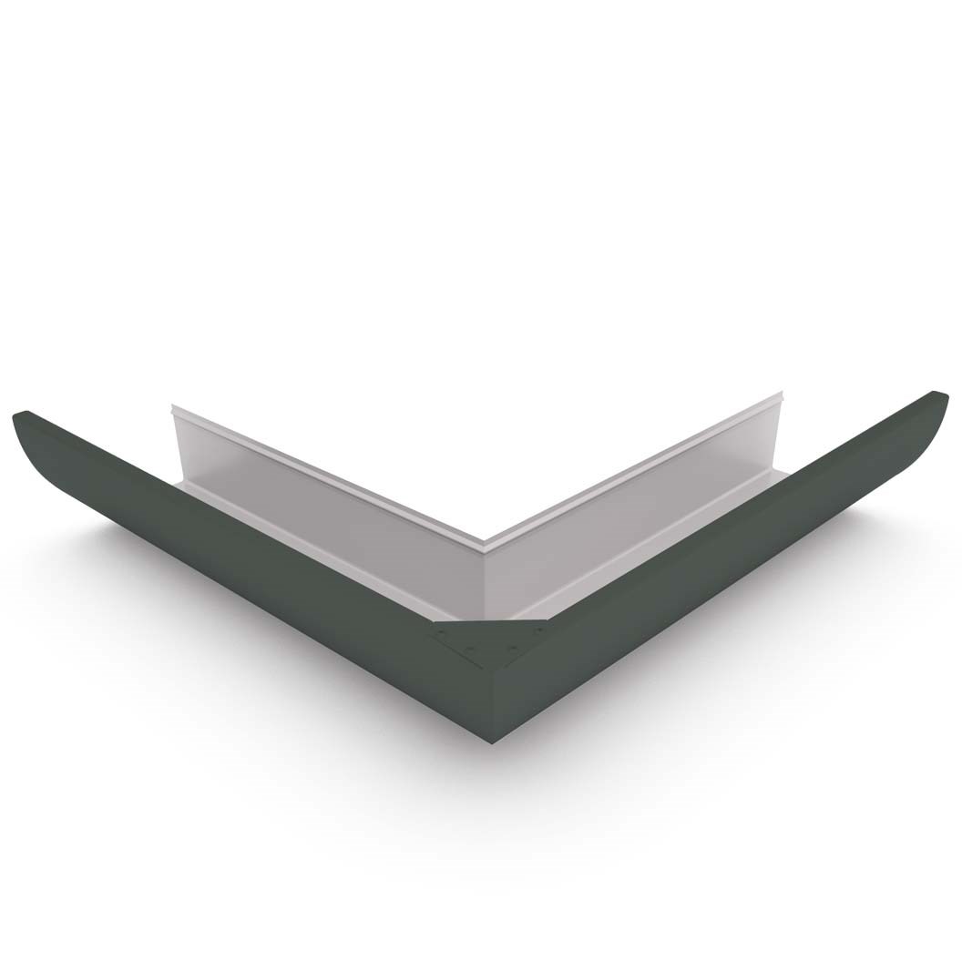 Quarter Round Gutter External Mitre Slate Grey