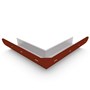 Quarter Round Gutter External Mitre Slotted Heritage Red