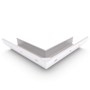 Quarter Round Gutter External Mitre Slotted Off White