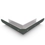 Quarter Round Gutter External Mitre Slotted Slate Grey