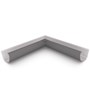 Quarter Round Gutter Internal Mitre Cobblestone