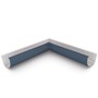 Quarter Round Gutter Internal Mitre Dark Stone