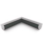 Quarter Round Gutter Internal Mitre Gun Metal Grey