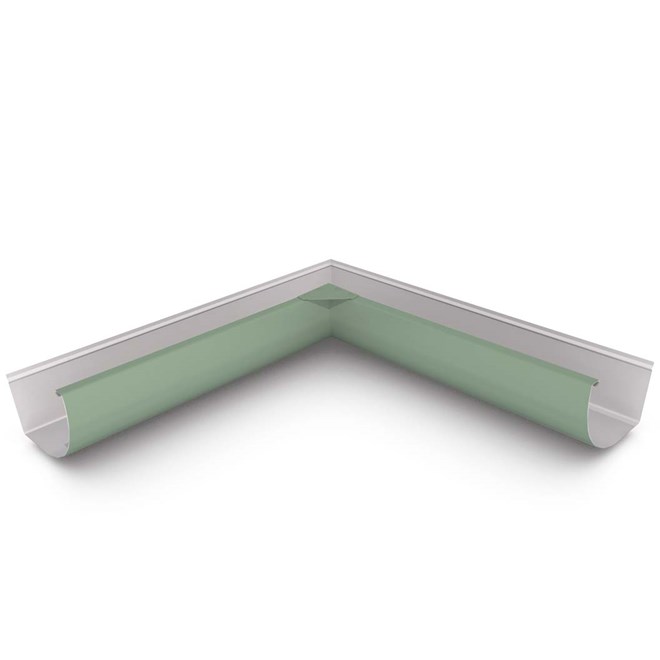 Quarter Round Gutter Internal Mitre Mist Green