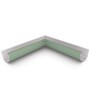 Quarter Round Gutter Internal Mitre Mist Green