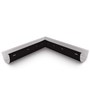Quarter Round Gutter Internal Mitre Slotted Ebony