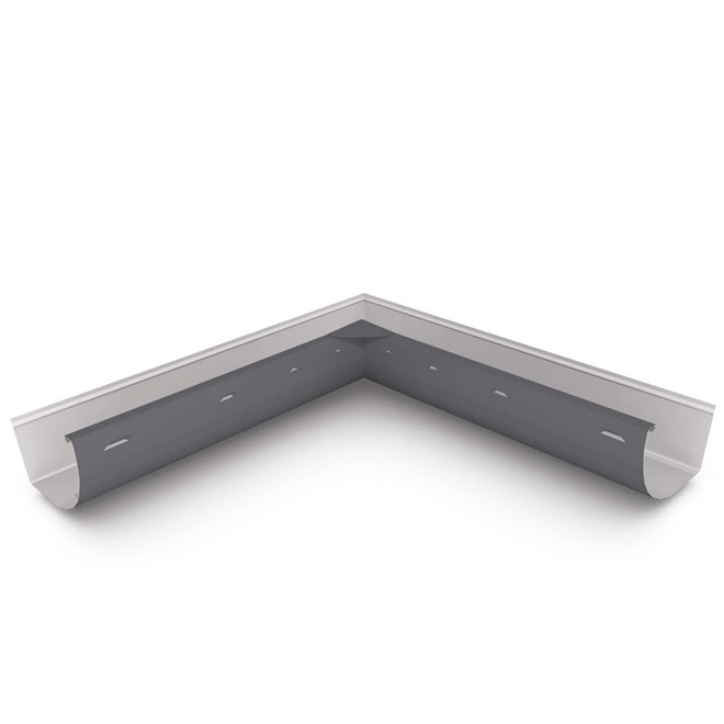 Quarter Round Gutter Internal Mitre Slotted Granite