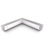 Quarter Round Gutter Internal Mitre Slotted Off White