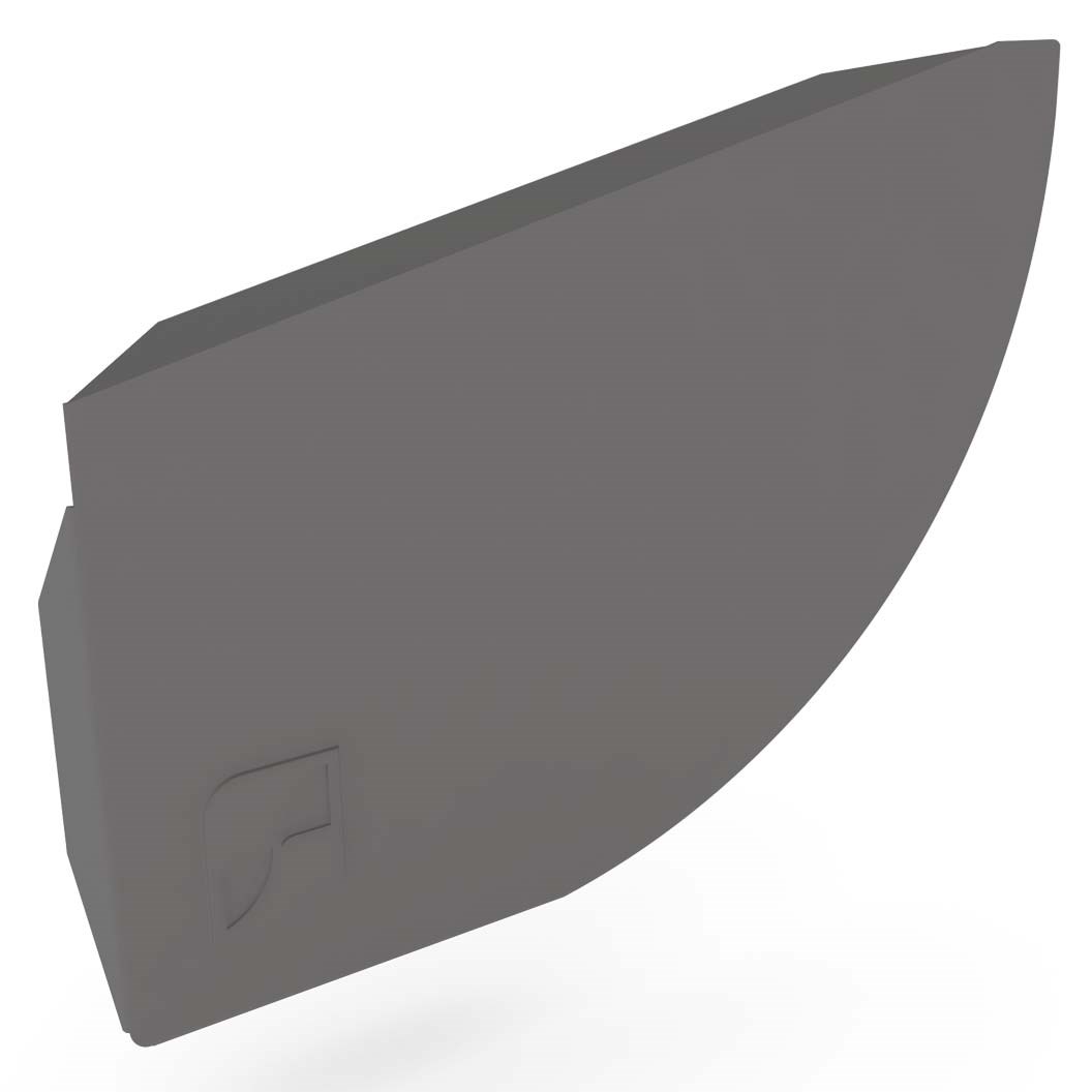 Quarter Round Gutter Stop End Left Hand Cobblestone