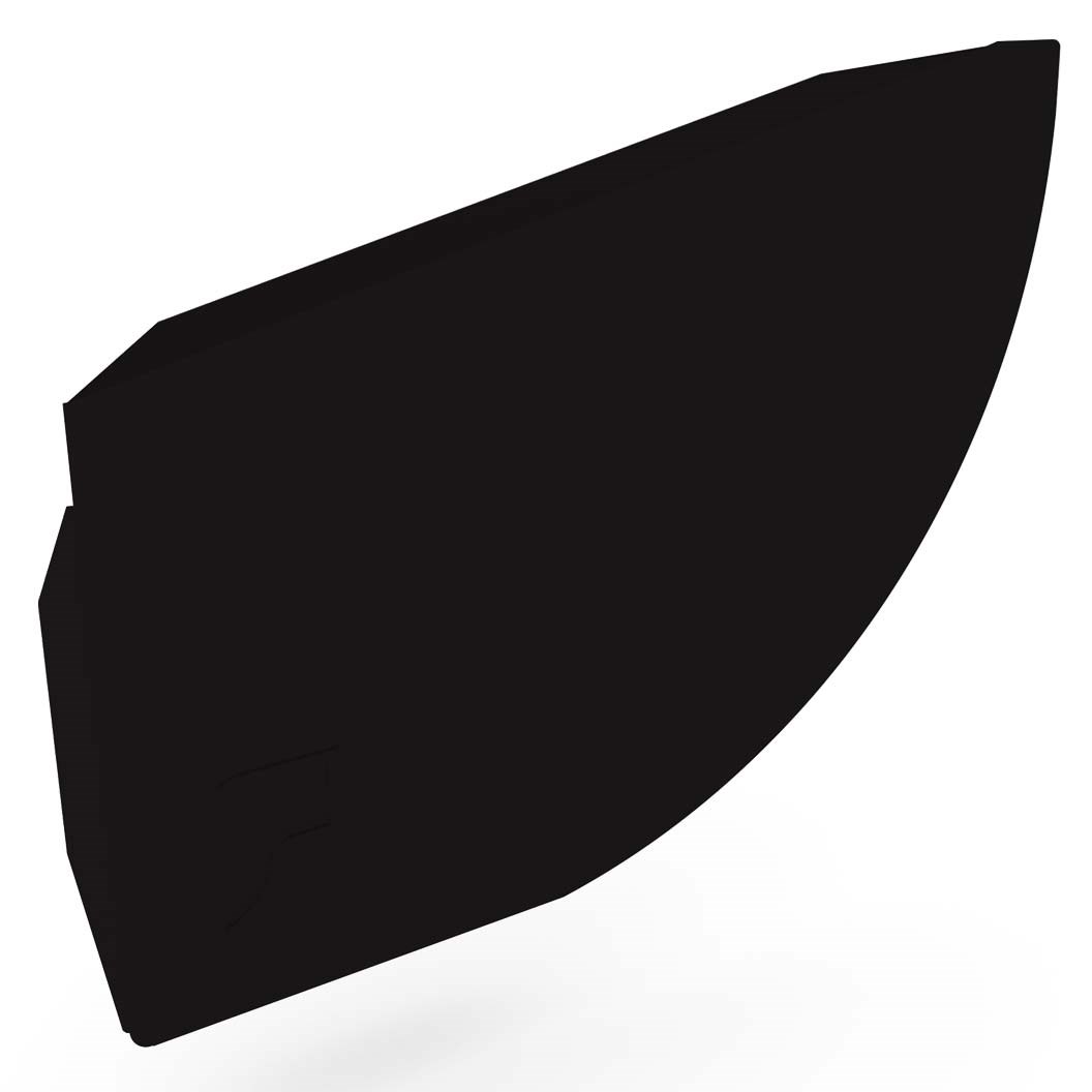 Quarter Round Gutter Stop End Left Hand Ebony