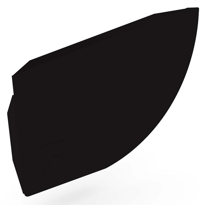 Quarter Round Gutter Stop End Left Hand Ebony