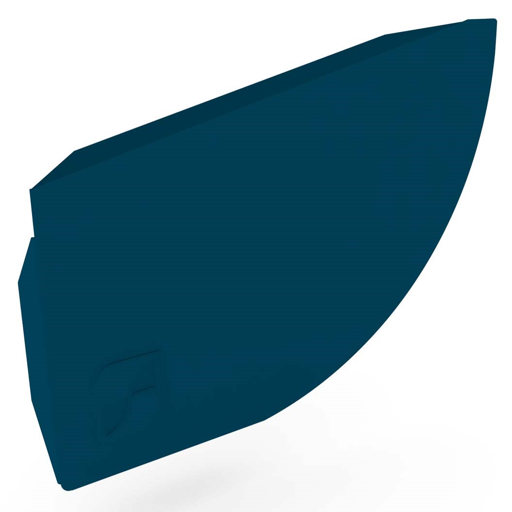 Quarter Round Gutter Stop End Left Hand Mountain Blue