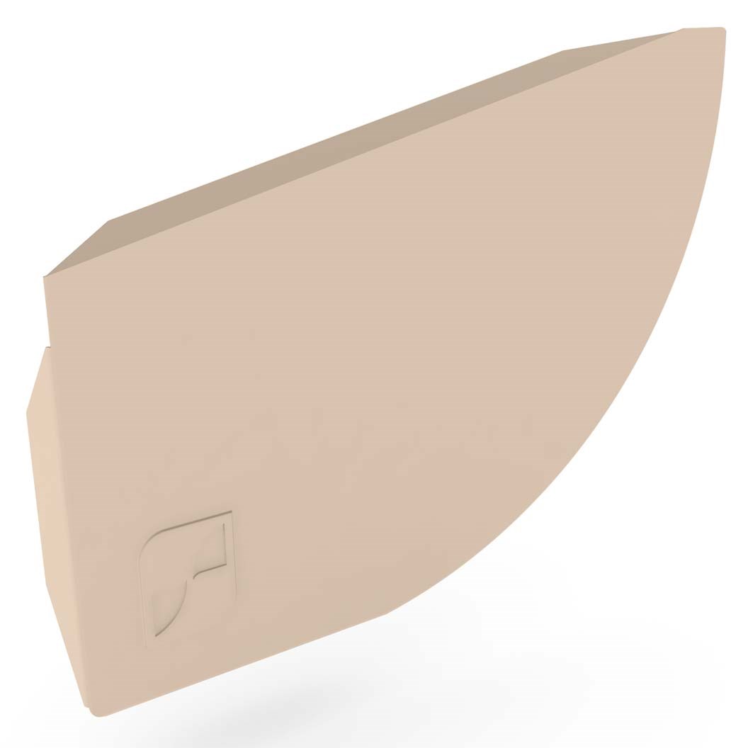 Quarter Round Gutter Stop End Left Hand Merino